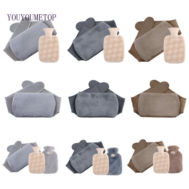 Túi Chườm Nước Nóng Bằng Nhựa PVC Phối Lông Mềm 1L