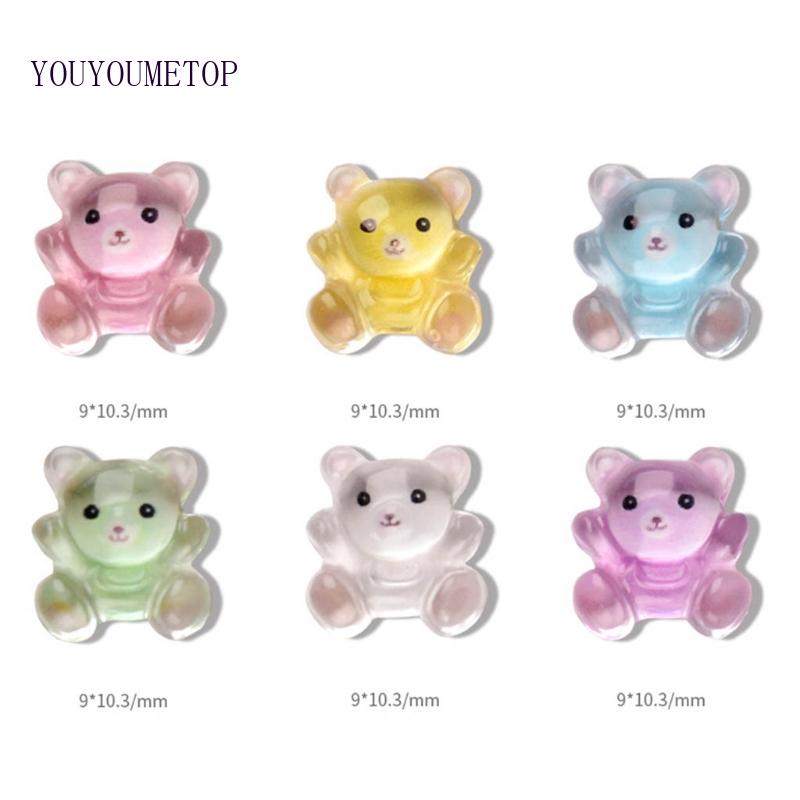 Phụ Kiện Trang Trí Móng Tay Hình Gấu Gummy Dễ Thương
