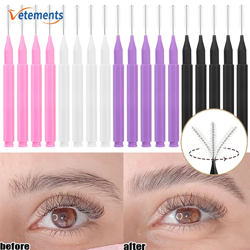 Cọ Trang Điểm Lông Mày / Lông Mi Mini Đa Năng Thiết Kế Đầu Xoắn Ốc Kèm Vỏ Bọc Chống Bụi Tiện Dụng