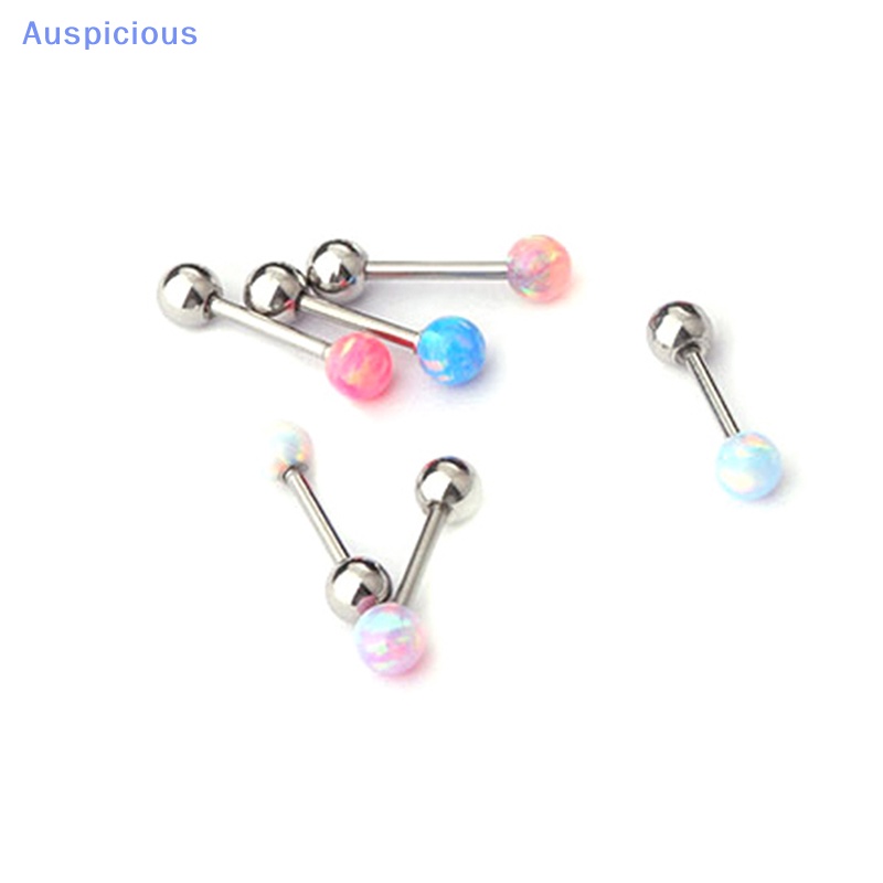 1 Khuyên Tai Dạng Xoắn Ốc Nhiều Màu Sắc Đính Đá Opal Cho Nữ