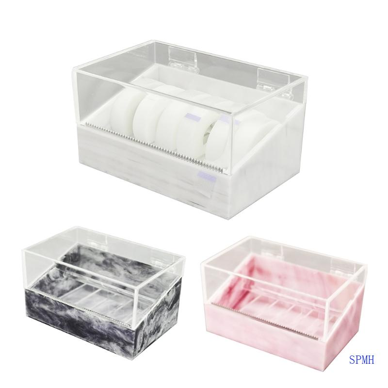 Hộp 6 Cuộn Băng Keo Dán Lông Mi Giả Bằng Acrylic Nhiều Ngăn Chống Bụi Tiện Dụng Cho Salon