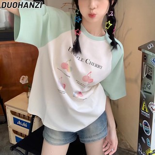Áo Thun Tay Ngắn Dáng Rộng Phong Cách Hàn Quốc Cho Nữ