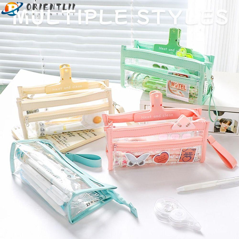 Túi Đựng Bút Trong Suốt Cỡ Lớn Tiện Dụng Cho Học Sinh Ốp