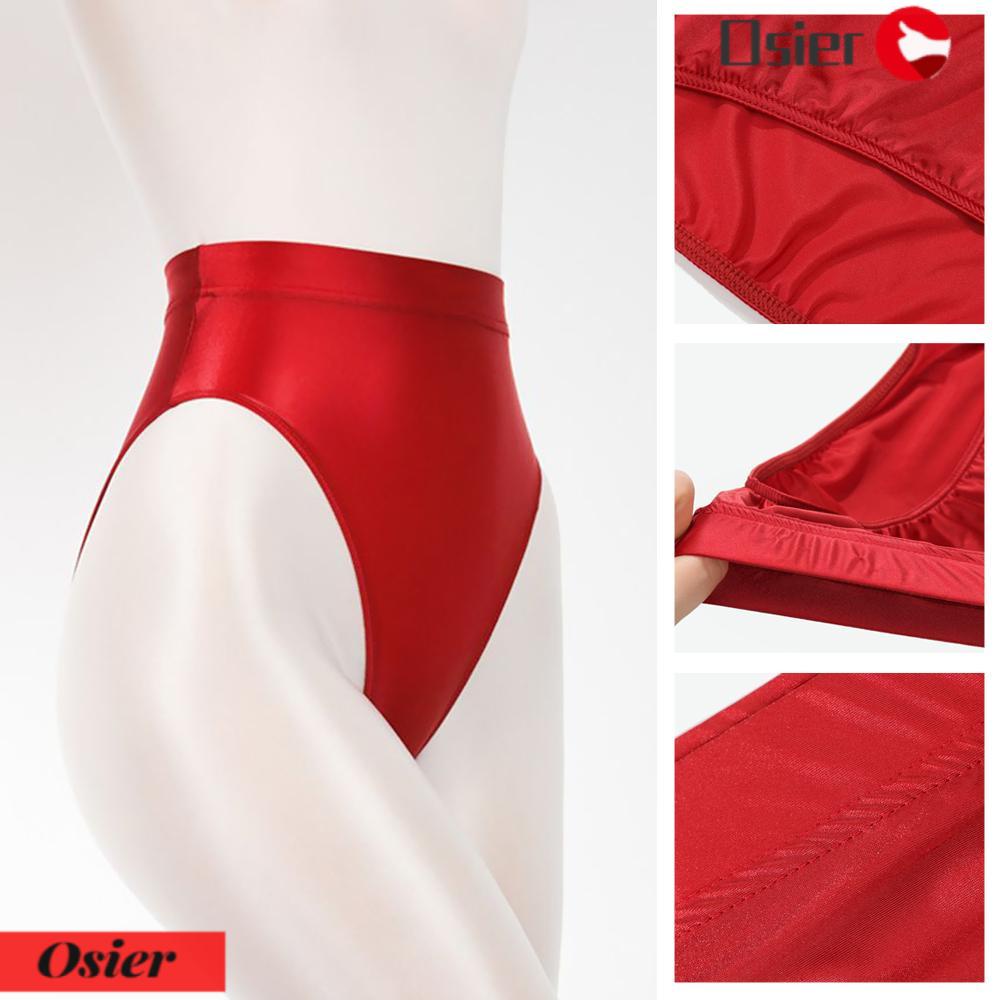 Quần Lót Satin Siêu Mỏng Lưng Cao Cỡ Lớn Thời Trang Nữ 1