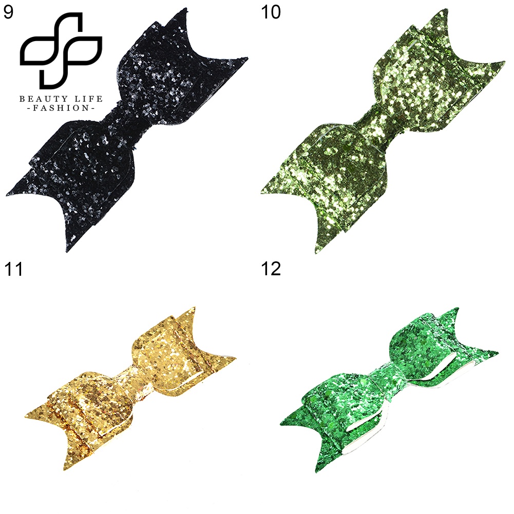 Kẹp Tóc Nơ Đính Kim Sa Lấp Lánh Thời Trang Cho Nữ