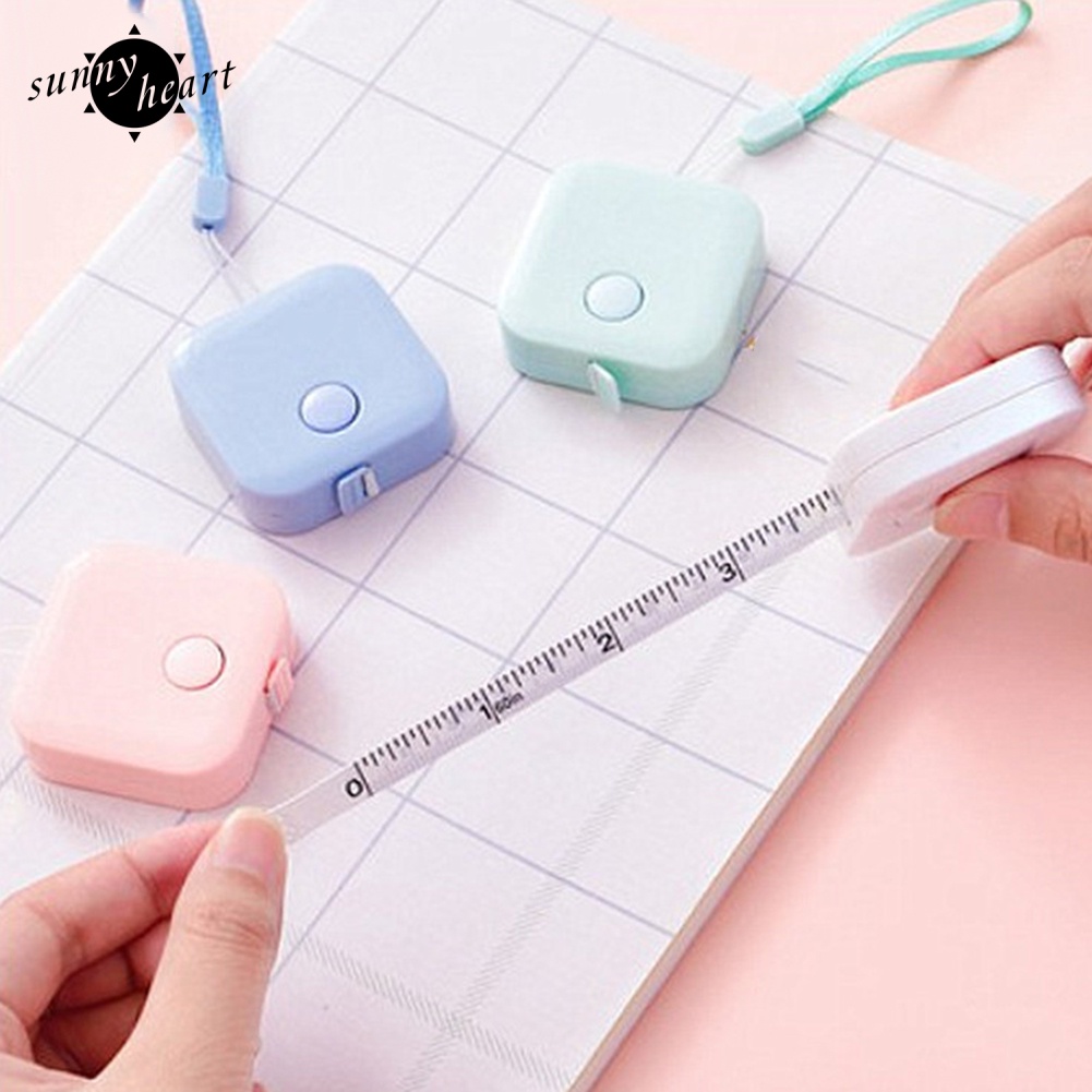 Thước Dây Hình Vuông Dài 150cm Có Thể Thu Gọn Dùng Trong May Vá