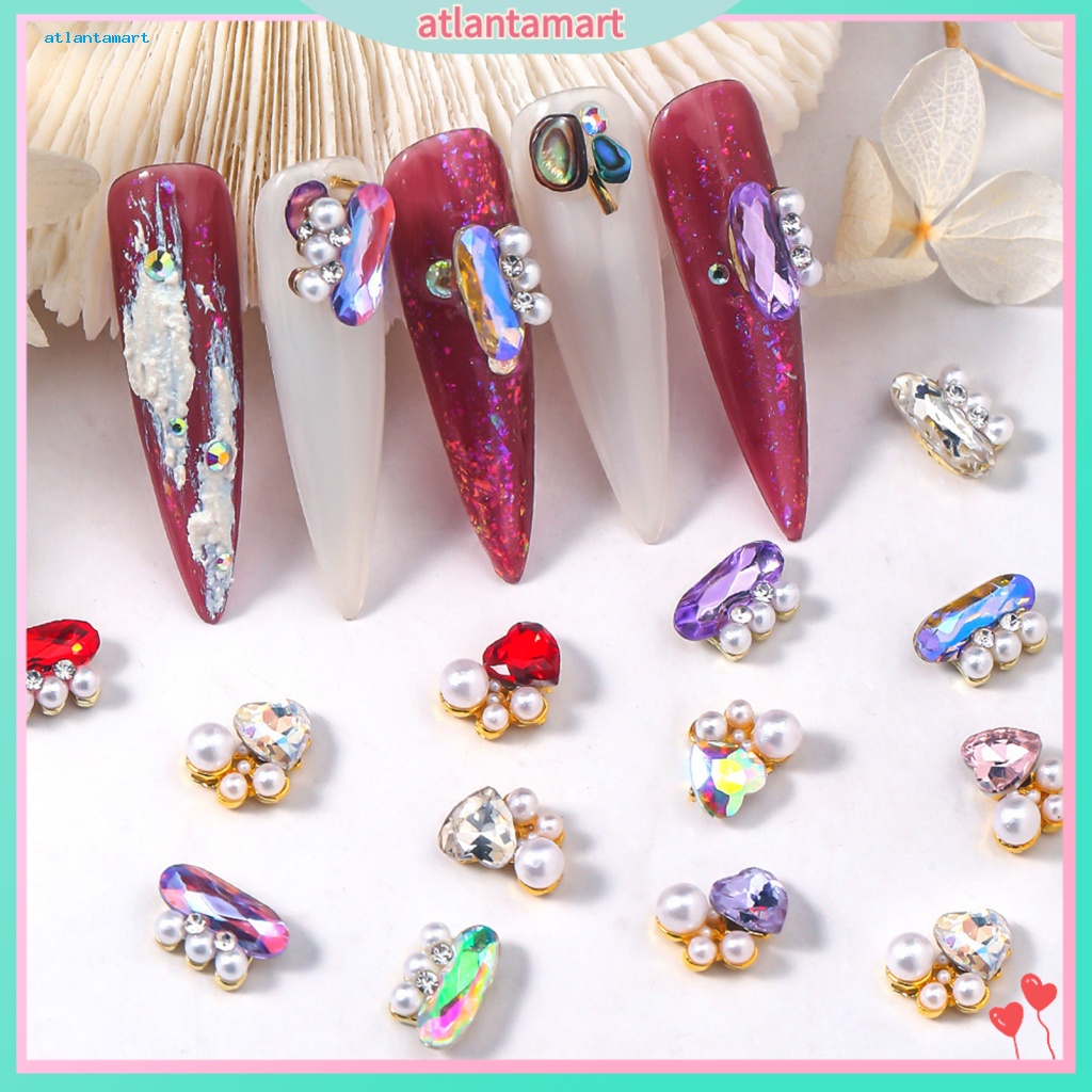 Túi Đựng Đồ Dùng Cao Cấp Tiện Dụng| Bộ 10 HạT ĐíNh Trang Trí MóNg Tay Sang TrọNg