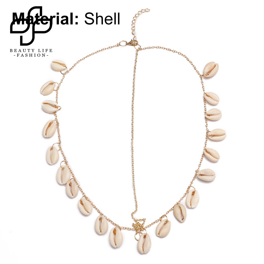 Chuỗi Dây Tua Rua Vỏ Sò Kim Loại Tự Nhiên Trang Trí Tóc Cho Đám Cưới