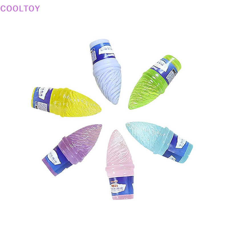 Cooltoy Set 5 Mô Hình Kem Hoạt Hình Mini Bằng Nhựa Resin Dạ Quang Trang Trí Món Tráng Miệng