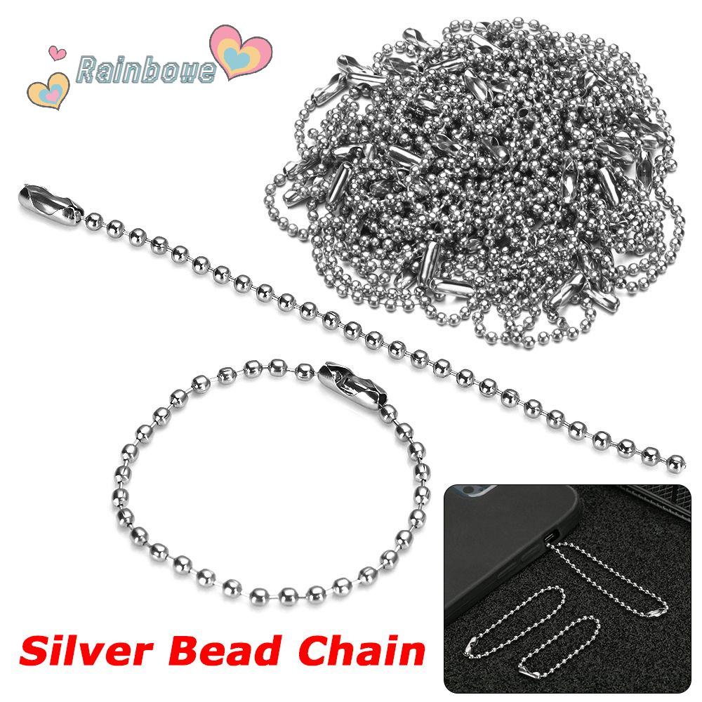 Bộ 50 / 50 Miếng Dán Cầu Vồng|Móc Khóa Quả Bóng Tròn 2.4mm Mới