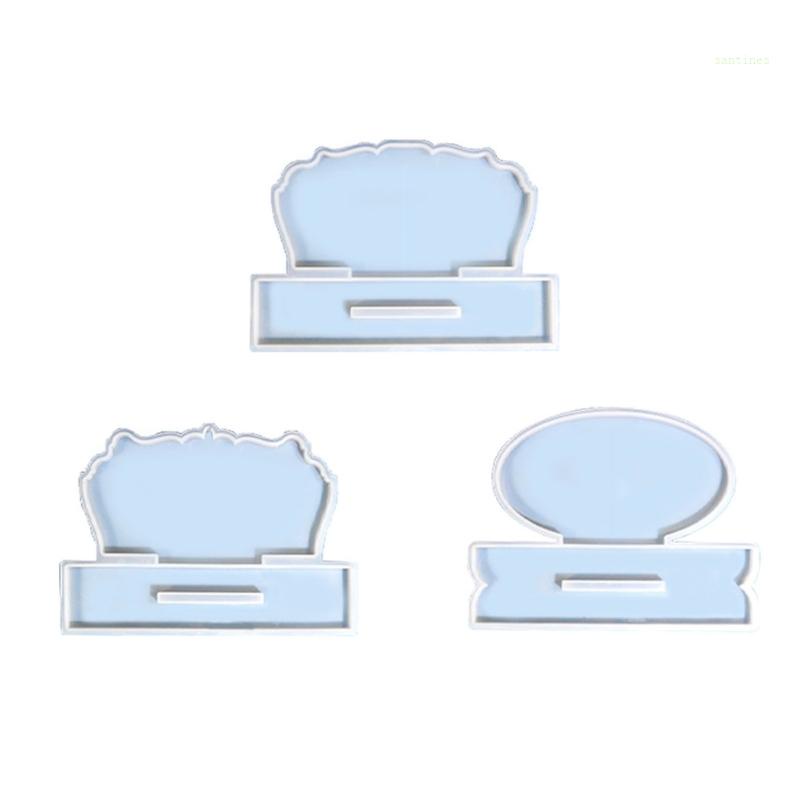 Khuôn Silicone Tròn Gợn Sóng Làm Khung Ảnh Trưng Bày Trang Trí