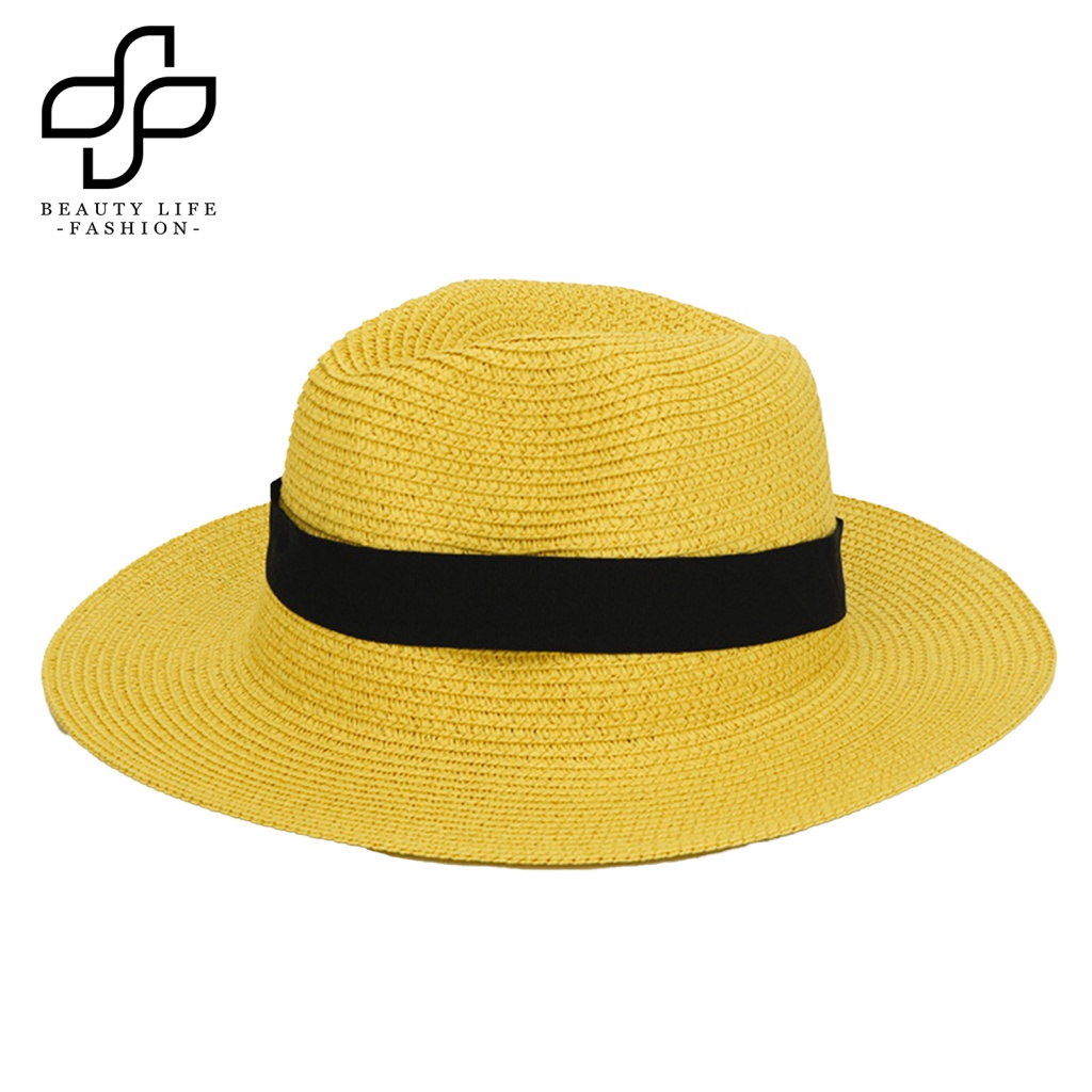 Mũ Cói Rộng Vành Chống Nắng Thời Trang Dành Cho Nam Và Nữ