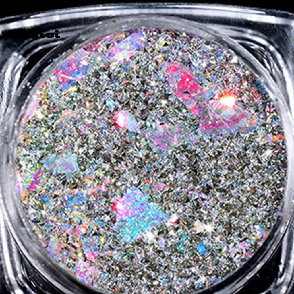 1 Hộp Kim Sa Nhiều Hình Dạng Bằng Nhựa Resin Chống Nước Trang Trí Móng Tay Nghệ Thuật