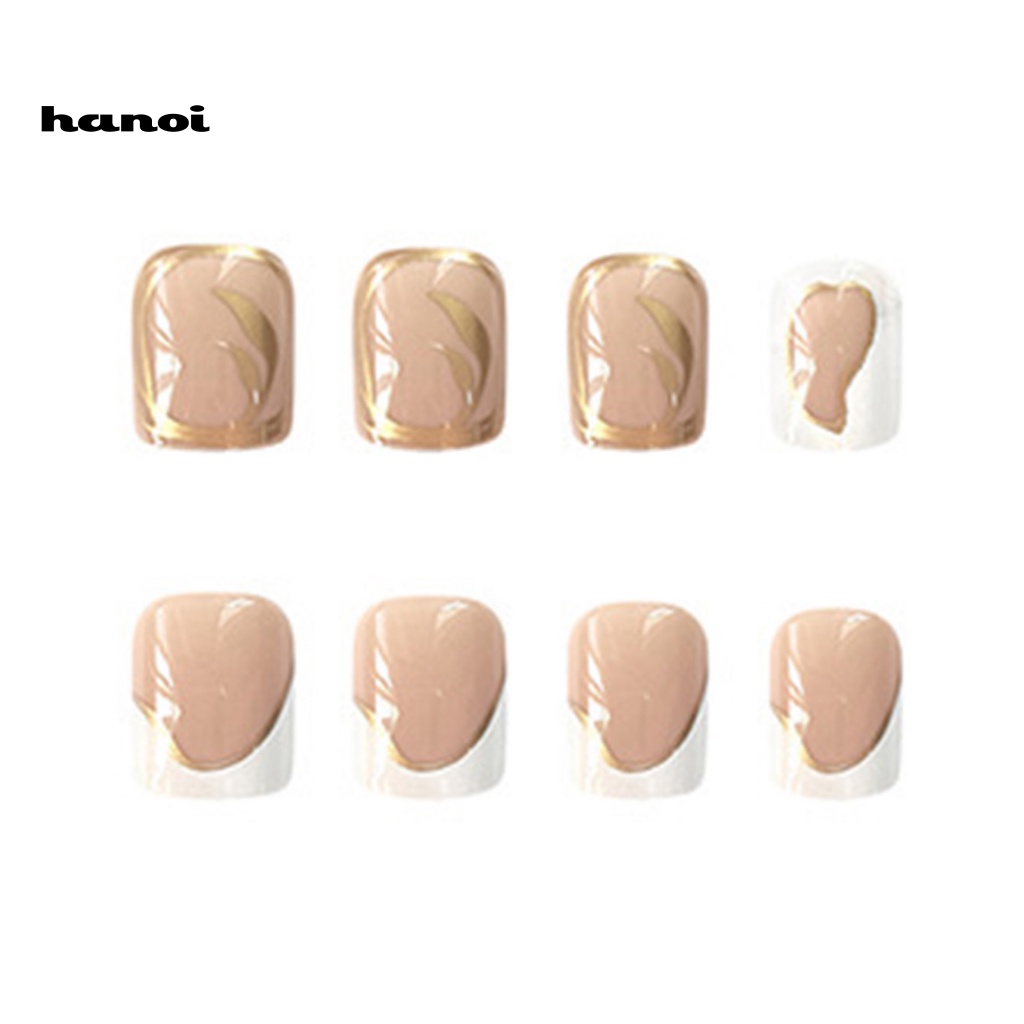 1 Bộ Móng Tay Giả Che Phủ Toàn Diện Không Phai Màu Kèm Keo Dính Trang Trí DIY