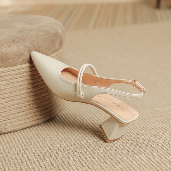 Giày Sandal Cao Gót Mũi Nhọn Thời Trang Dành Cho Nữ
