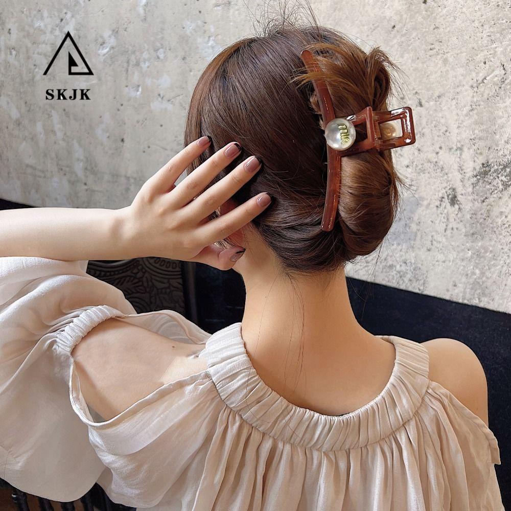 Kẹp Tóc Chống Trượt Phong Cách Hàn Quốc Vintage Thanh Lịch Cho Nữ