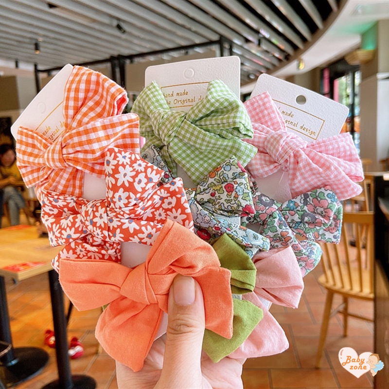 Kẹp Nơ Vải Xinh Xắn Cho Bé Gái