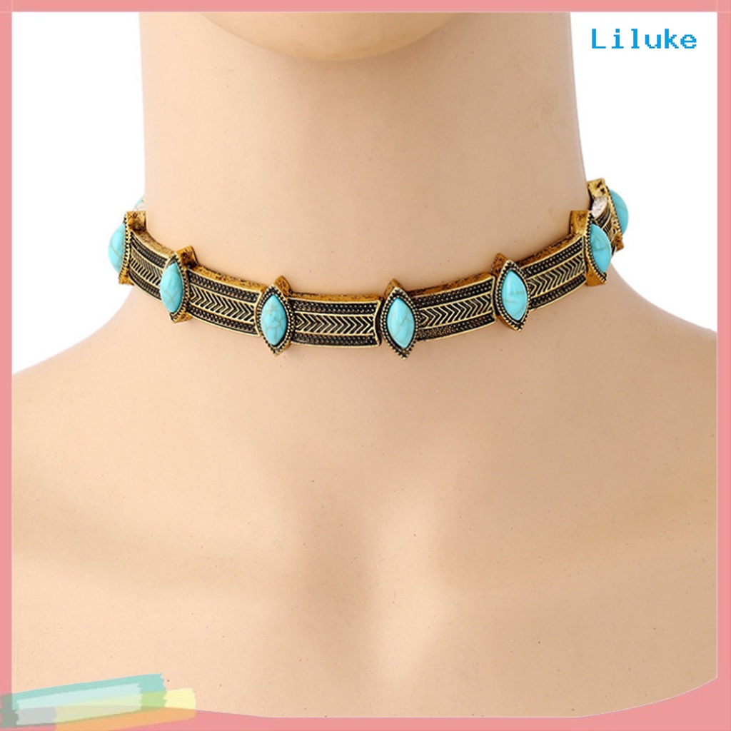 Vòng Cổ Choker Bằng Hợp Kim Phong Cách Bohemian Cổ Điển Cho Nữ