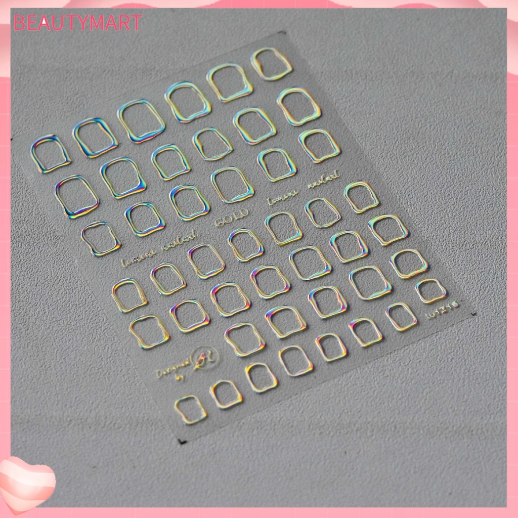 Miếng Dán Trang Trí Móng Tay Sáng Bóng Chống Thấm Nước Dành Cho Nữ