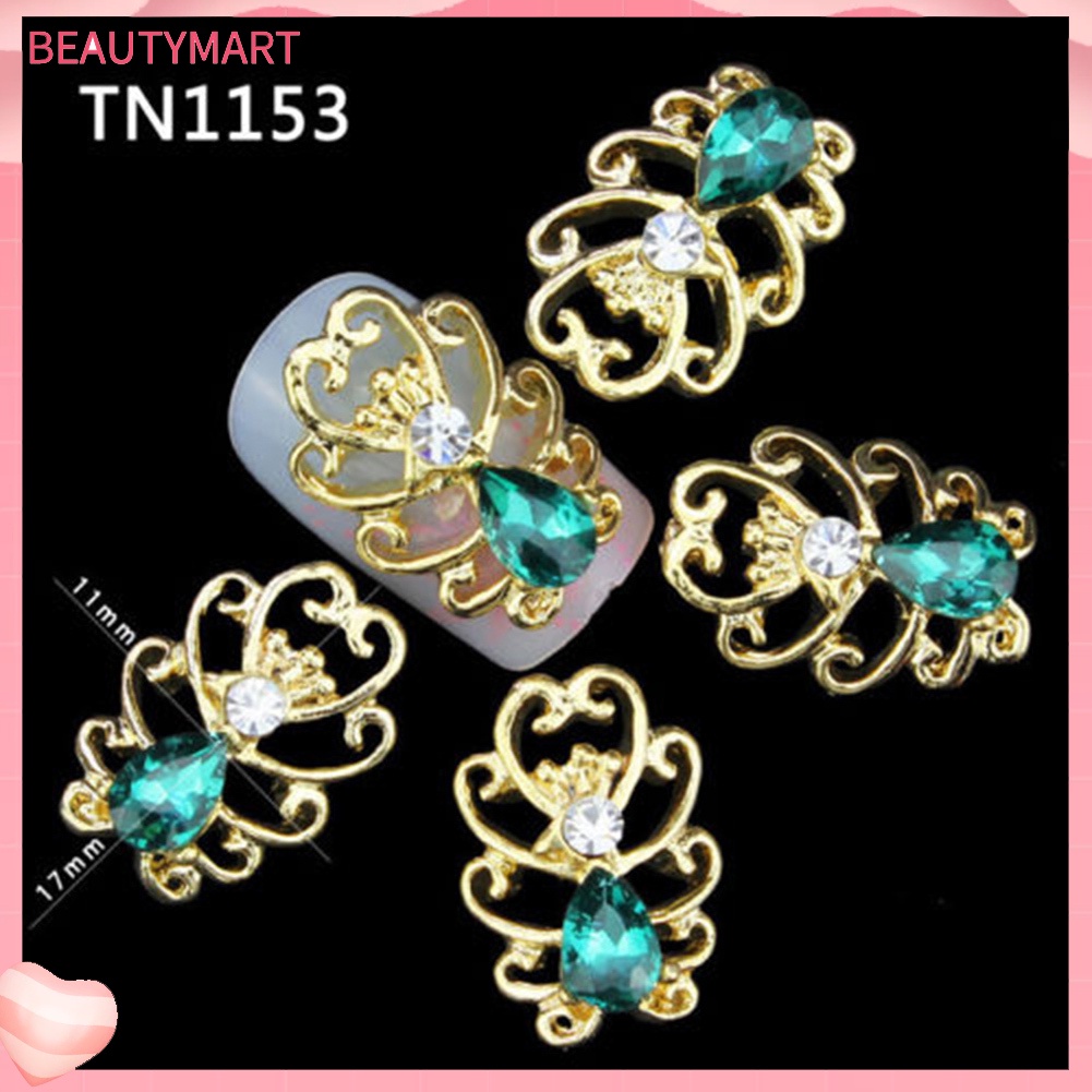 Set 10 Hạt Đá 3D Lấp Lánh Trang Trí Móng Tay Nghệ Thuật Thời Trang DIY