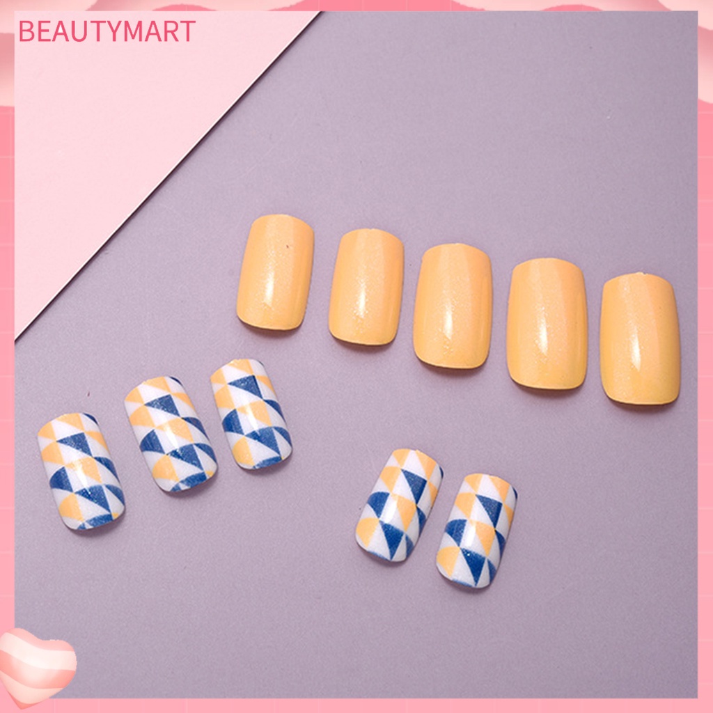 1 Hộp Móng Tay Giả Lấp Lánh Lâu Trôi Không Mùi Cho Salon