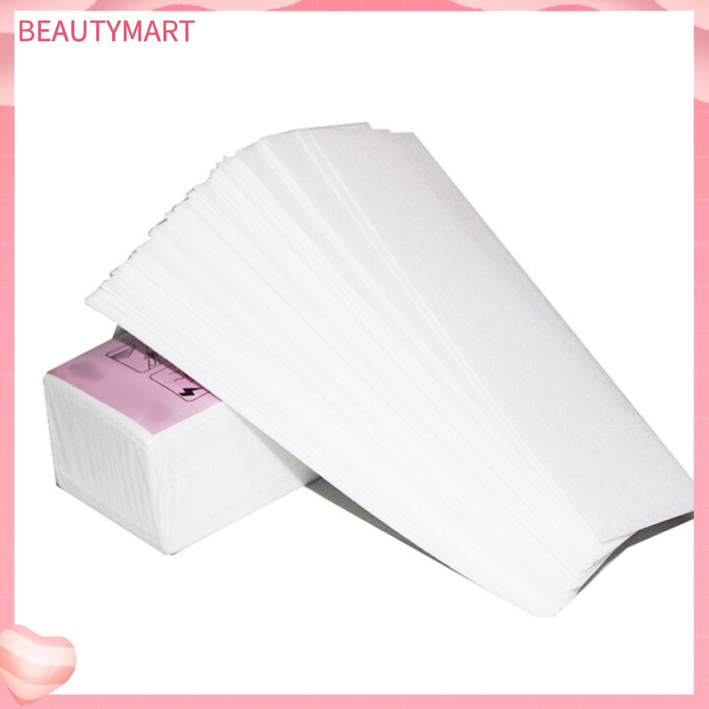 Bộ 100 Giấy Tẩy Lông Chân Không Dệt Dùng Một Lần Tiện Lợi
