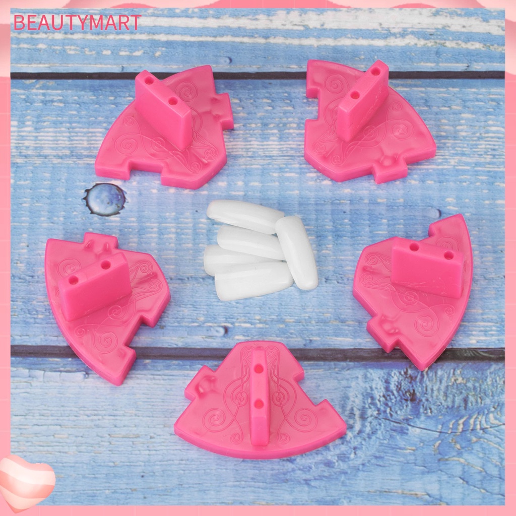 1 Bộ Giá Đỡ Trưng Bày Móng Tay Giả Bằng Nhựa Có Thể Tháo Rời Và Tái Sử Dụng