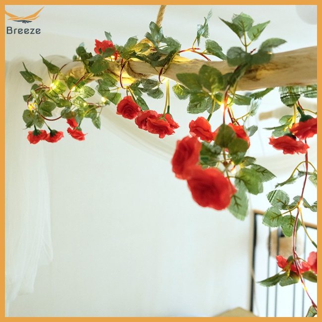 Dây Đèn Led 2m 20 Bóng Hình Hoa Hồng Trang Trí Tiệc