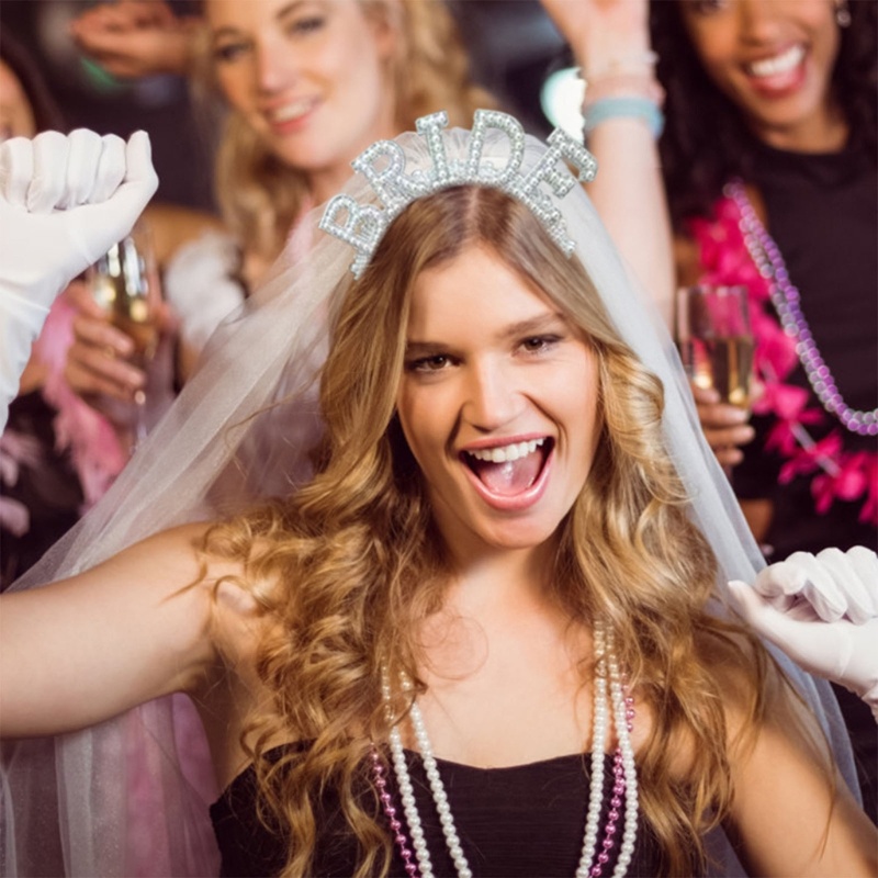 Flgo Băng Đô Có Mạng Che Mặt Cho Cô Dâu Trong Tiệc Cưới