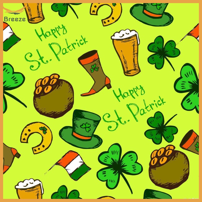 Set 10 Tấm Vải Cotton In Kỹ Thuật Số Diy Trang Trí Đa Ứng Dụng