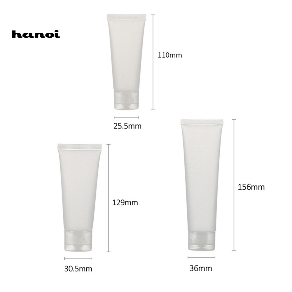 Set 10 Tuýp Rỗng Trong Suốt Đựng Mỹ Phẩm 30 / 50 / 100ml