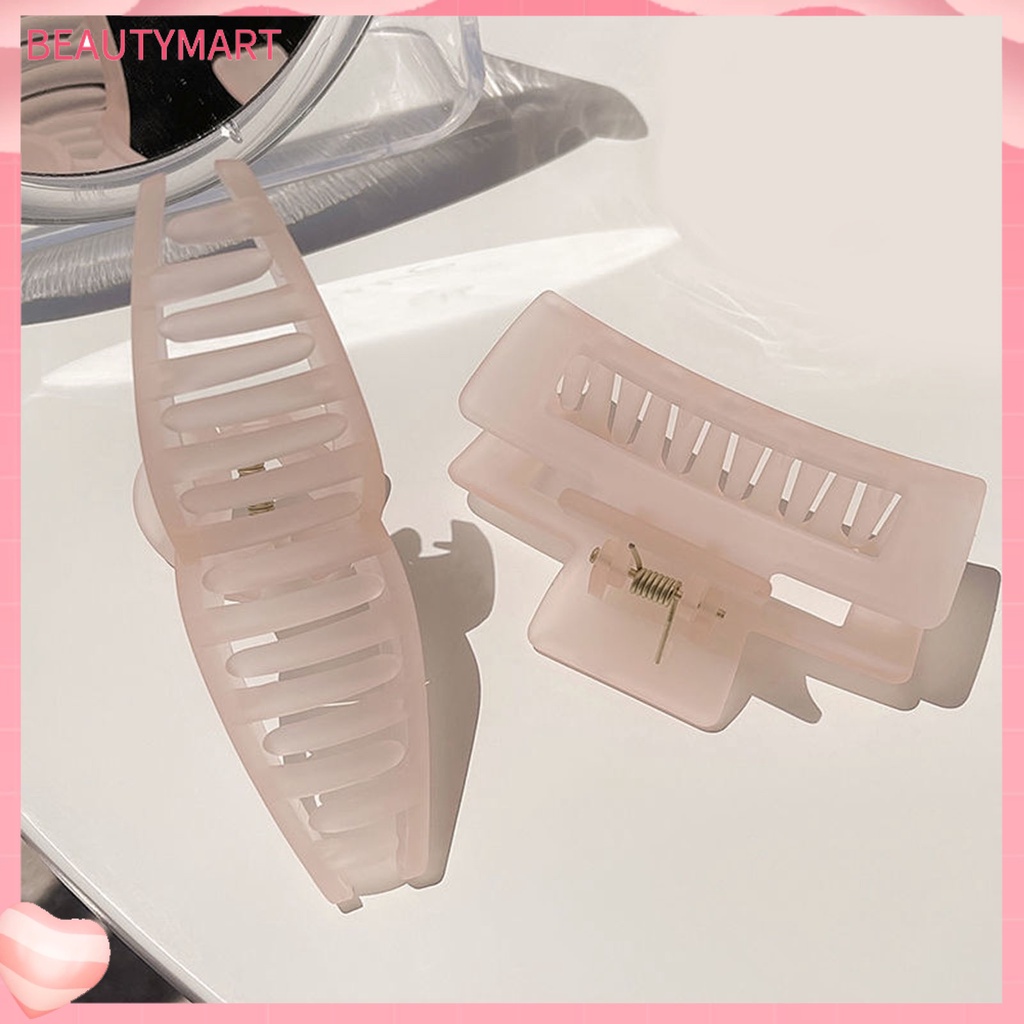 Kẹp Tóc Càng Cua Rỗng Co Giãn Tốt Cố Định Tóc Màu Sắc Ngọt Ngào Cho Nữ