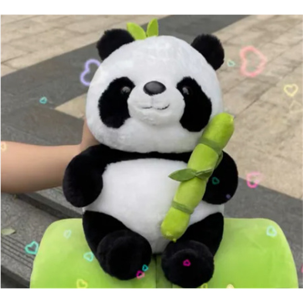 Gấu Trúc Nhồi Bông Dễ Thương 2 Trong 1 25cm