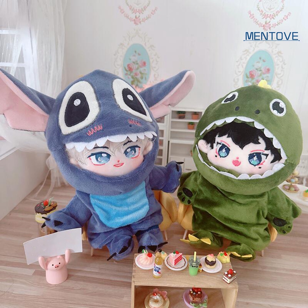 1 Bộ Quần Áo Búp Bê 20cm Bằng Vải Không Thấm Dầu Thoáng Khí Dễ Thương