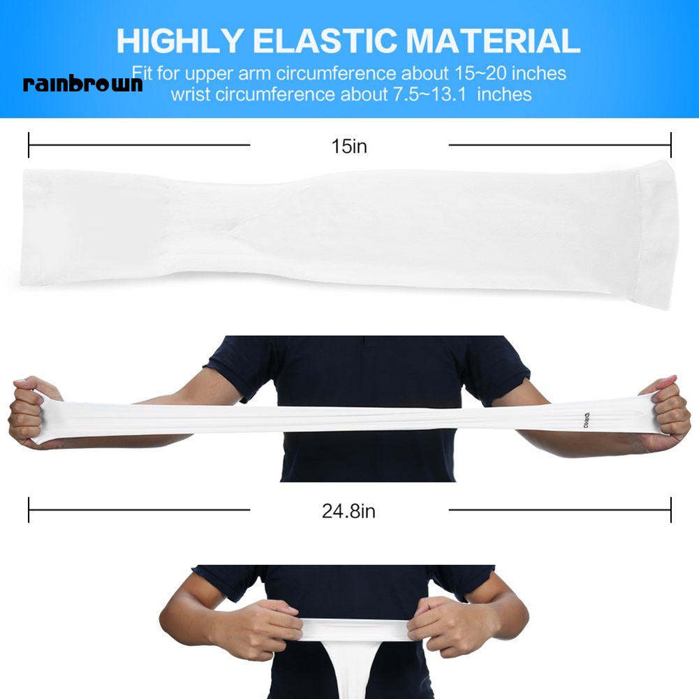 Bộ 3 Đôi Găng Cánh Tay Chống Nắng Và Tia UV Thoáng Khí Tiện Dụng Khi Chơi Thể Thao / Đạp Xe