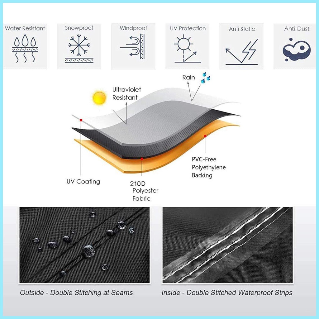 Vỏ Bọc Xe Đạp Chống Thấm Nước Có Dây Điều Chỉnh Được Tiện Dụng