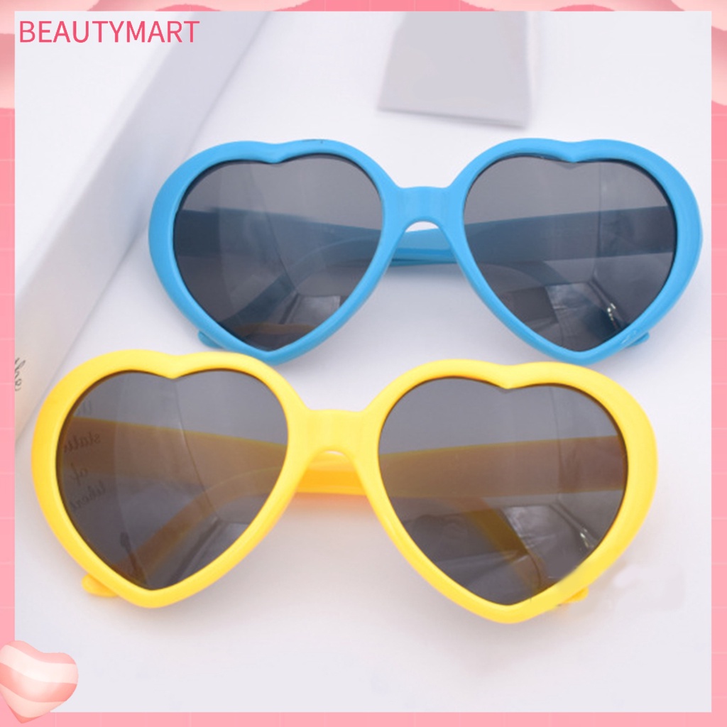 Kính Mát Hình Trái Tim Phong Cách Retro Dễ Thương Cho Nữ