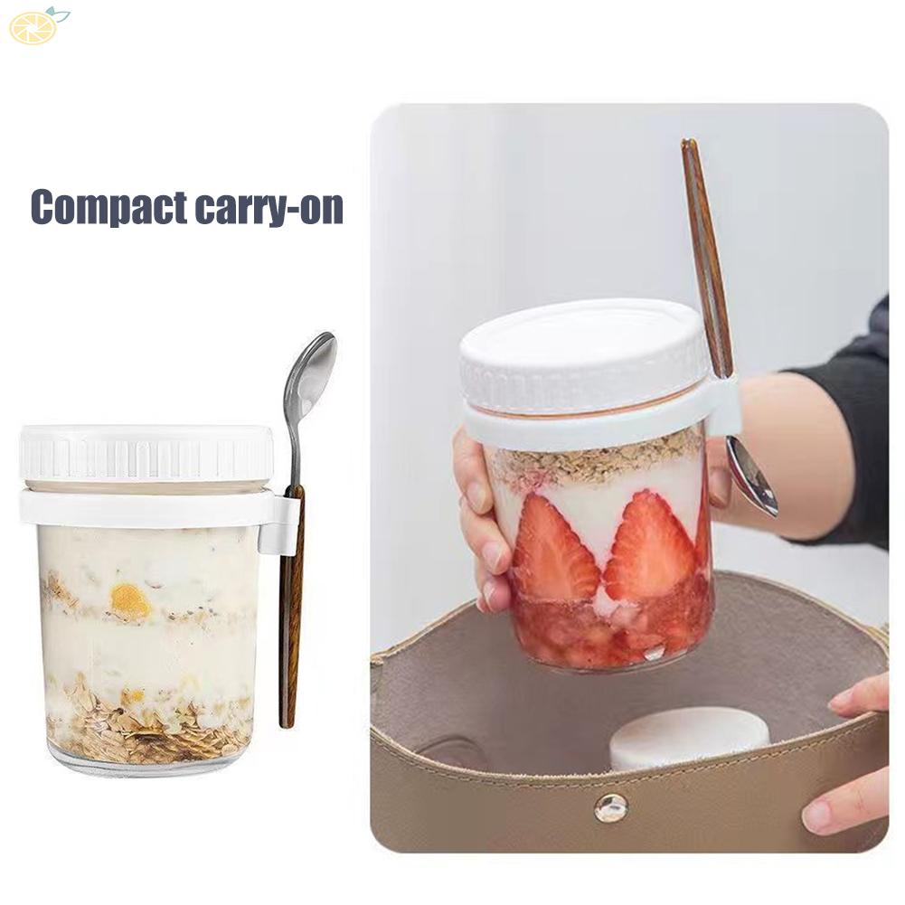 【VARSTR】Oatmeal Cup Freezer Safe Silicone Lid White 12.2*8.7cm 360ml Brand New