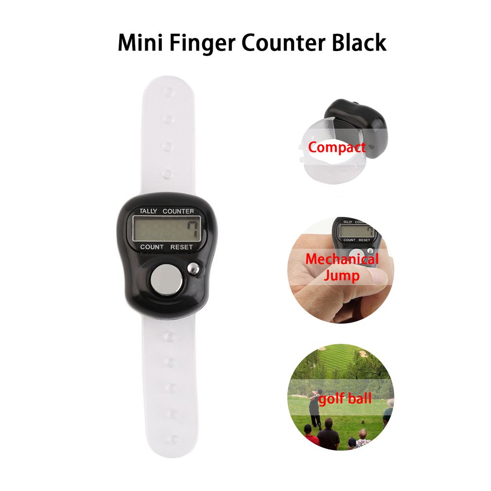 Mini Portable 5-Digit Lcd Electronic Digital Golf Sports Universal Finger Hand Held Ring Tally Counter [Q/8]