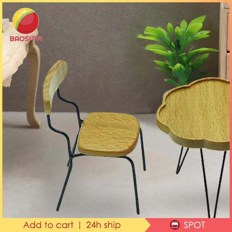 [Baosity 1] Nội Thất Phòng Khách Búp Bê Bằng Gỗ 1: 12