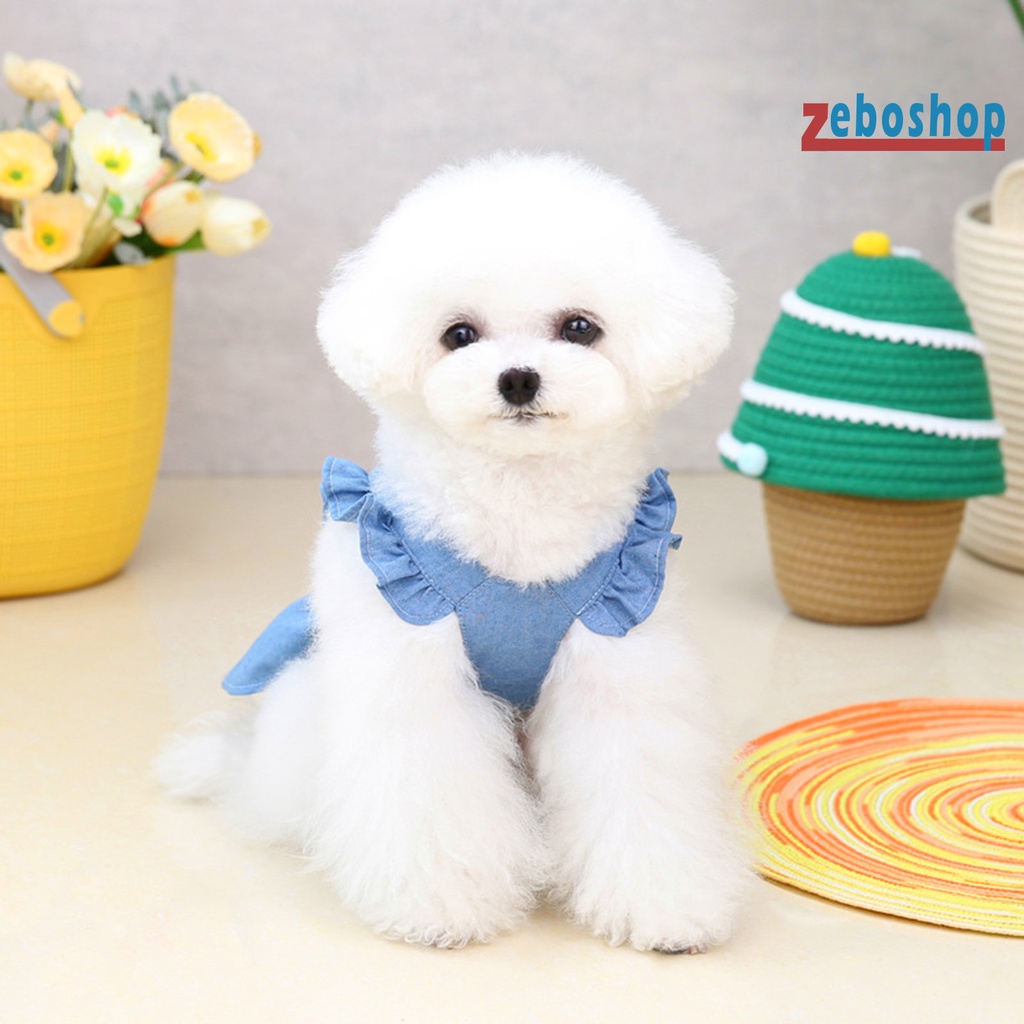 Áo Thun Tay Phồng Thêu Chữ Dễ Thương Thời Trang Mùa Hè Cho Thú Cưng