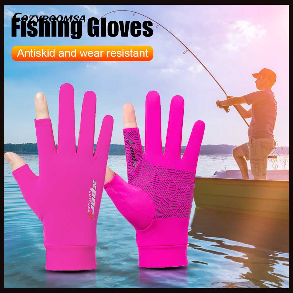 1 Đôi Găng Tay Câu Cá 2 Ngón Chống Trượt Tiện Lợi Sự Bảo Vệ