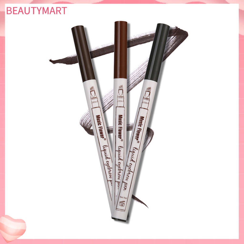 Bút Kẻ Lông Mày Dạng Phẩy Sợi Chống Nước Tự Nhiên Cho Nữ