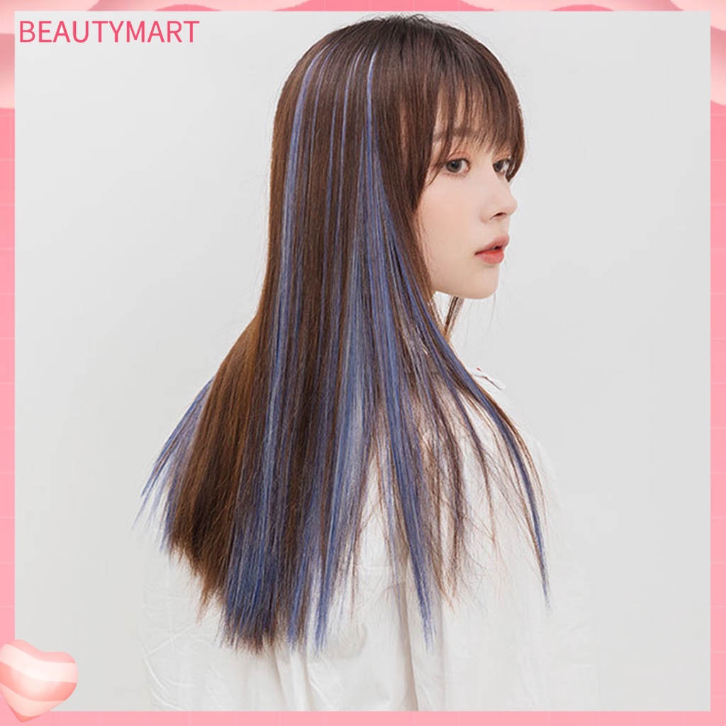 Bộ Tóc Giả Nối Dài Nhiều Màu Mượt Mà Không Để Lại Dấu Vết Cho Nam Và Nữ