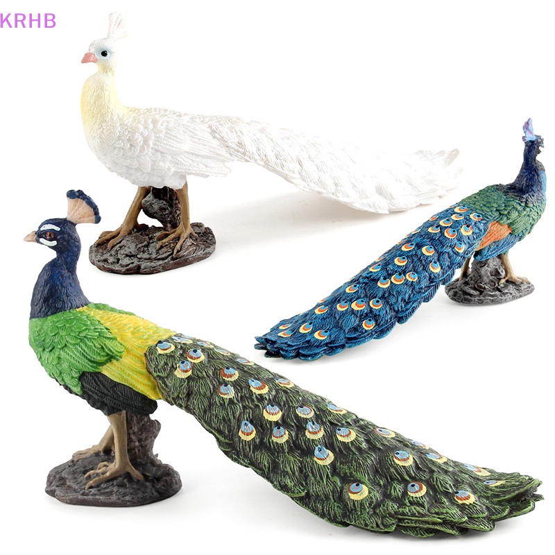 Mô Hình Chim Công Xanh Hoang Dã Sống Động Mới