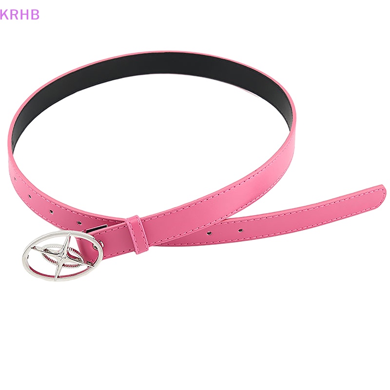 Thắt Lưng Da Khóa Kim Loại Hình Ngôi Sao Phong Cách Gothic Thời Trang Cho Nam Và Nữ Mới