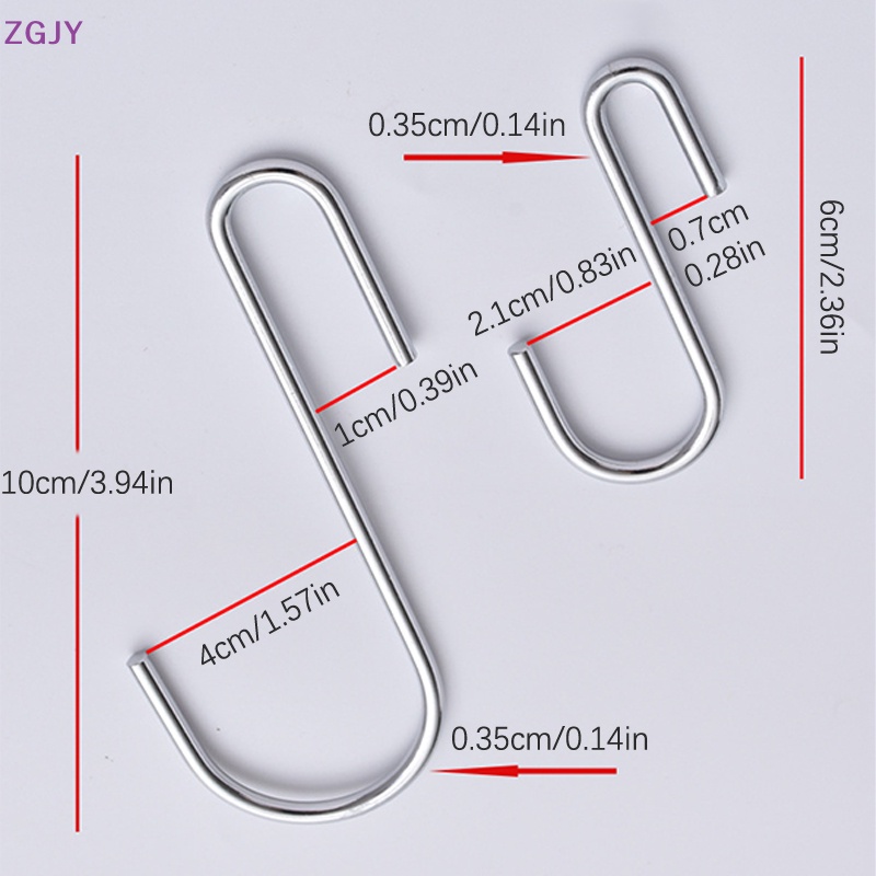 Zgjy Set 5 Móc Treo Hình Chữ S Màu Bạc / Đen Dùng Cho Nhà Bếp / Phòng Tắm / Văn Phòng / Cây Trồng Mới