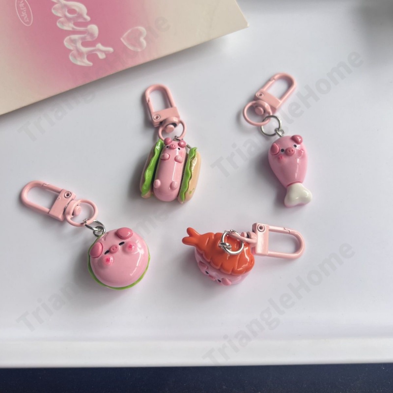 Móc Khóa Hình Chú Heo Siêu Dễ Thương Sáng Tạo