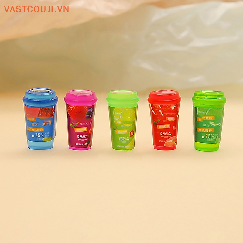 Set 5 Ly Nước Mini Trang Trí Nhà Búp Bê