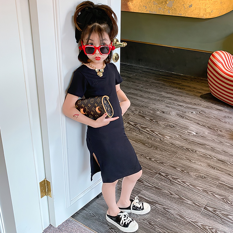 Đầm Hở Lưng Thời Trang Mùa Hè Quyến Rũ Cho Bé Gái 2-7 Tuổi